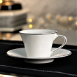 Filiżanka do kawy herbaty porcelanowa 200 ml ze spodkiem BIANCA  3