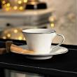 Filiżanka do kawy herbaty porcelanowa 200 ml ze spodkiem BIANCA  4
