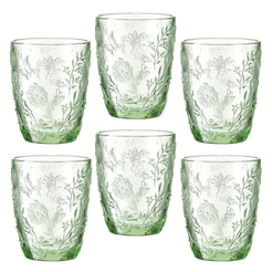 Zestaw szklanek zielonych 270 ml 6 sztuk MERIDA
