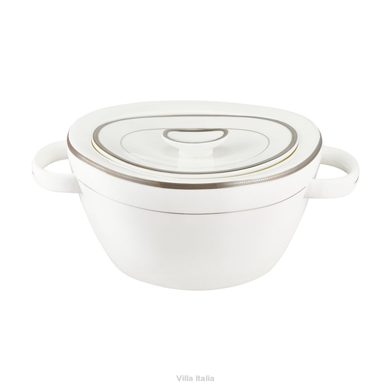 waza porcelanowa z platynowymi dekoracjami