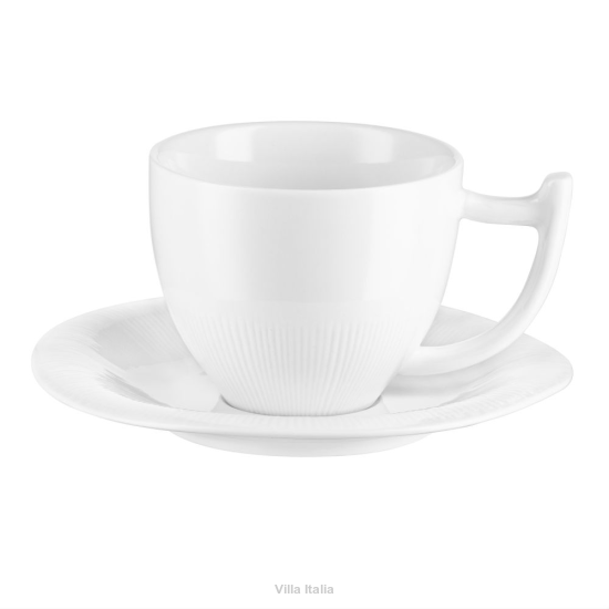 Filiżanka do herbaty porcelanowa 200 ml ze spodkiem ALDO 