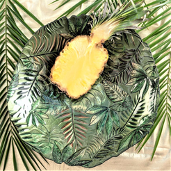 Misa na owoce 40 cm Salaterka szklana AMAZON