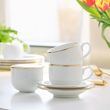 Filiżanka do kawy herbaty 230 ml porcelanowa bez spodka PLUS GOLD 6