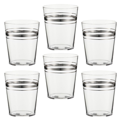Zestaw szklanek 350 ml 6 sztuk STILLA PLATIN
