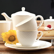 Serwis kawowy porcelanowy na 6 osób BARI GOLD 4