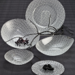 Talerz do ciasta szklany 34 cm DIAMOND 6