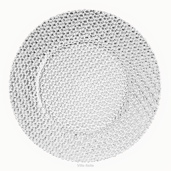 Talerz do ciasta szklany 34 cm DIAMOND