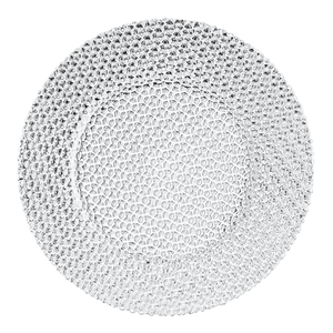 Talerz do ciasta szklany 34 cm DIAMOND