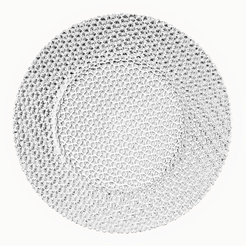 Talerz do ciasta szklany 34 cm DIAMOND