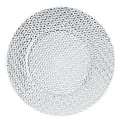 Talerz do ciasta szklany 34 cm DIAMOND