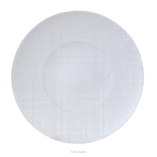 Półmisek szklany Talerz do ciasta 32 cm biały PAOLA WHITE