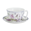 Filiżanka do herbaty porcelanowa 300 ml ze spodkiem LAVENDER  1