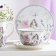 Filiżanka do herbaty porcelanowa 300 ml ze spodkiem LAVENDER  4