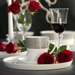 Serwis kawowy porcelanowy na 6 osób SHIRO  duże filiżanki 4