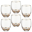 Zestaw szklanek 430 ml 6 sztuk QUELLA GOLD 4