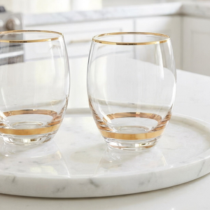 Zestaw szklanek 430 ml 6 sztuk QUELLA GOLD