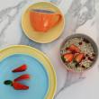 Serwis kawowy porcelanowy na 6 osób BORNEO orange-grey-yellow-blue 7