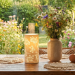 Porcelanowa lampa stołowa 20 cm z ażurowym wzorem SATIN 6