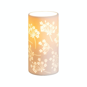 Porcelanowa lampa stołowa 20 cm z ażurowym wzorem SATIN