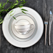 Spodek pod filiżankę 16 cm porcelanowy AZALIA 3
