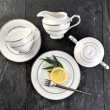 Spodek pod filiżankę 16 cm porcelanowy AZALIA 4