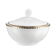 Elegancka cukiernica porcelanowa ze złotem