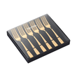 Komplet widelczyków do ciasta 6 sztuk IMPERIAL GOLD 4
