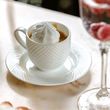 Zestaw filiżanek do espresso porcelanowych 100 ml 6 sztuk BARI WHITE 2