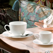 Zestaw filiżanek do espresso porcelanowych 100 ml 6 sztuk BARI WHITE 3