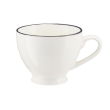 Komplet 6 filiżanek porcelanowych 220 ml ze spodkami BETTY 8