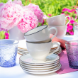 Komplet 6 filiżanek porcelanowych 220 ml ze spodkami BETTY 2