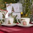 Filiżanki świąteczne zestaw 2 sztuki porcelanowe CHRISTMAS TREE 3