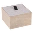 Pudełko drewniane 15 x 15 x 9 cm NATURA 1