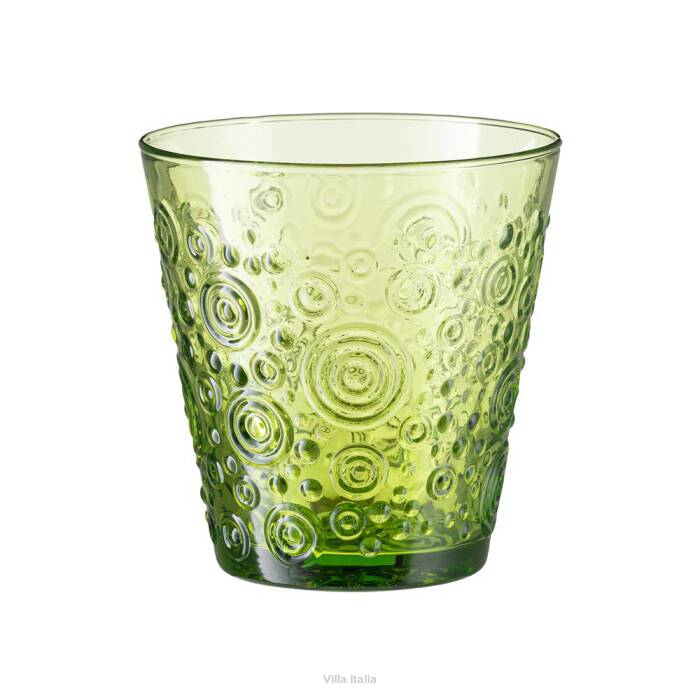 Zielona szklanka niska