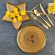 Talerz dekoracyjny gwiazda 26 cm OTELLO Gold 6