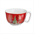 Filiżanka do herbaty porcelanowa 300 ml ze spodkiem NATALE 2