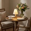 Lampa stołowa z porcelanowym kloszem 26 cm BONEGA 1