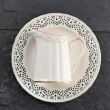 Serwis do kawy herbaty porcelanowy na 6 osób CLARA Gold Ivory 5