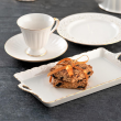 Serwis do kawy herbaty porcelanowy na 6 osób CLARA Gold Ivory 8