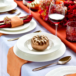 Serwis obiadowy porcelanowy na 12 osób BARI WHITE