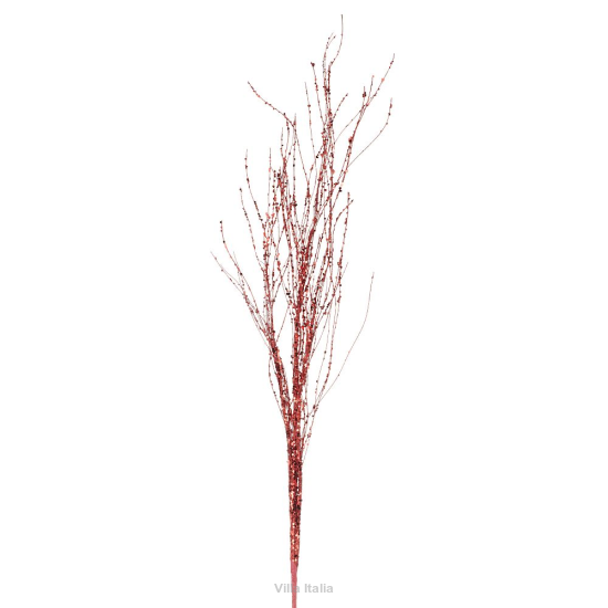 Gałązka sztuczna czerwona 90 cm