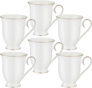 Zestaw kubków porcelanowych 340 ml 6 sztuk DENISE