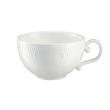 filiżanka do herbaty bez spodka, porcelana z reliefem