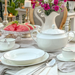 Waza porcelanowa 3 litry platynowa linia FLORIAN 2