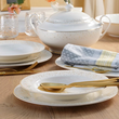 Serwis obiadowo kawowy porcelanowy na 12 osób z wazą DIANA 2