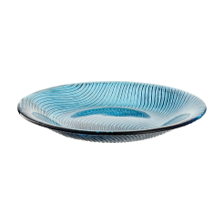 Talerzyk deserowy szklany granatowy 20 cm TWIST
