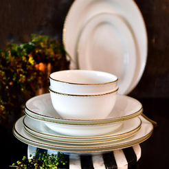 Serwis obiadowy porcelanowy na 6 osób CAMILLA