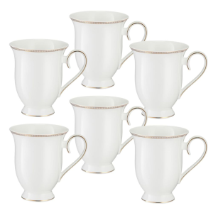 Zestaw kubków porcelanowych 340 ml 6 sztuk EVELINE