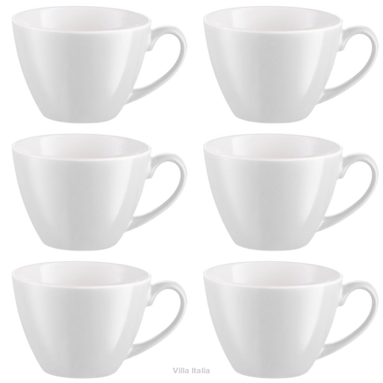 Kubki jumbo szare porcelanowe - Villa Italia