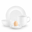 Zestaw śniadaniowy dla 4 osób porcelanowy PLUS WHITE 8
